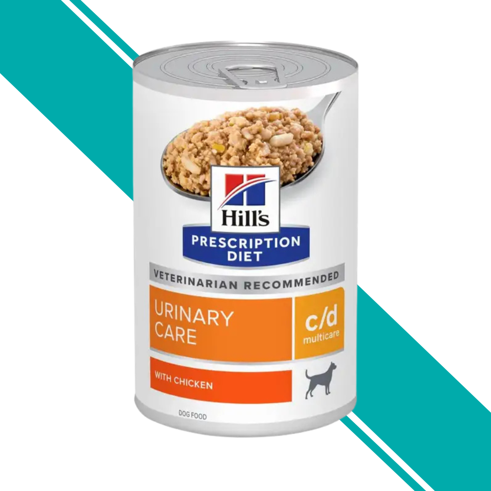 Hill's Prescription Diet c/d Urinary Care - Wet Dog Food with Chicken 12x370g Cans